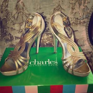 Charles David platform heels. Like new!